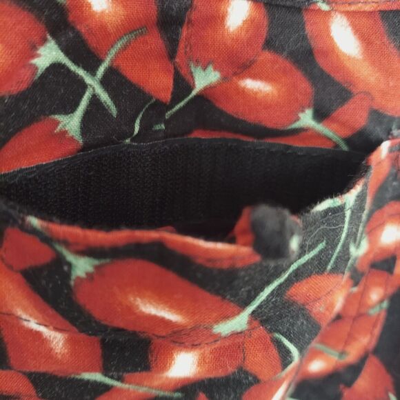 Womens Shorts Swim Board Short size 7 Chili Pepper Print Cotton Pocket - Picture 9 of 12